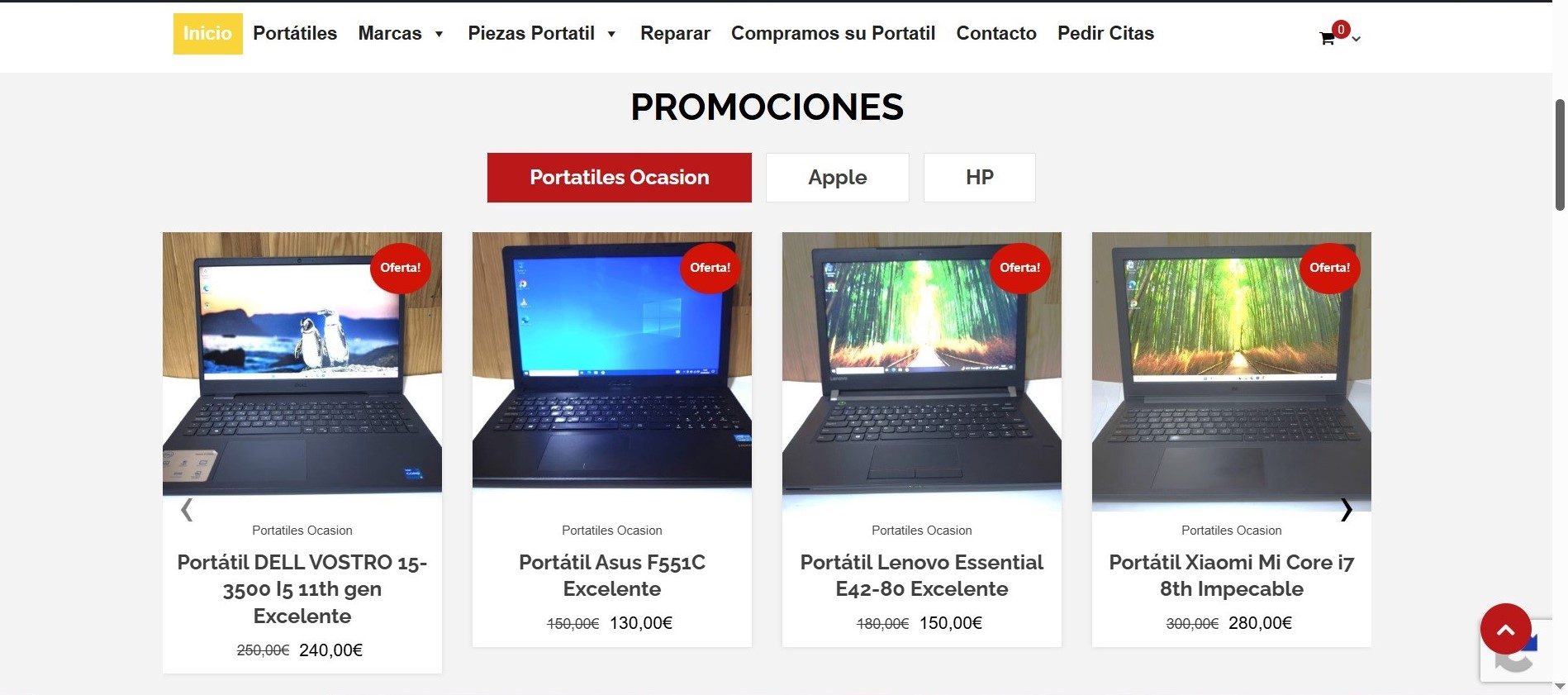 Ejemplo de Tienda Online Ecommerce